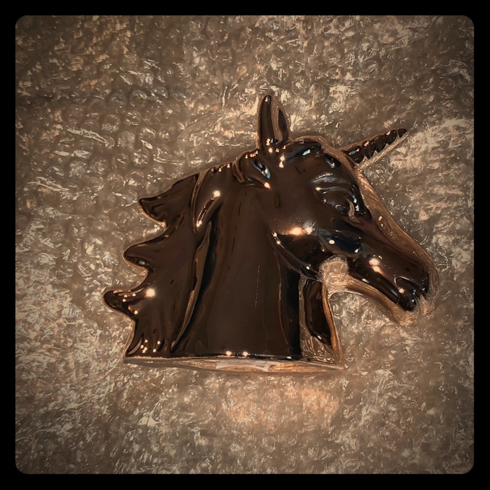 Rose Gold Unicorn Pen Holder.